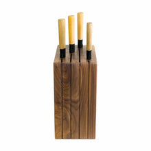Load image into Gallery viewer, Handmade knife block, clean line design with interchangeable knife slots.