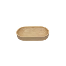 Load image into Gallery viewer, Oval maple catchall top view, bowl with a machined bowl feature. With machined precision, clean lines, hand sanded, with a satin finish that gives it a natural look.