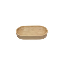 Load image into Gallery viewer, Oval maple catchall top view, bowl with a machined bowl feature. With machined precision, clean lines, hand sanded, with a satin finish that gives it a natural look.
