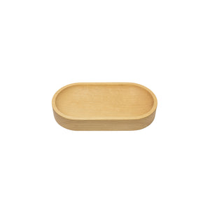 Oval shaped white oak catchall bowl with a machined bowl feature. With machined precision, clean lines, hand sanded, with a satin finish that gives it a natural look.